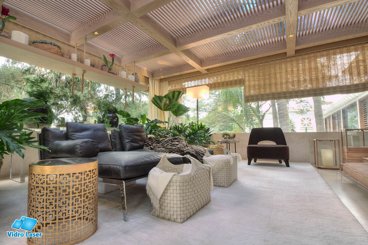 Gazebo de vidro - Terraço Casa Cor