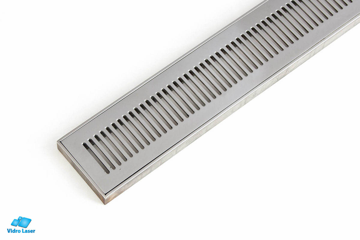 Ralo Linear com grelha cortada a laser.