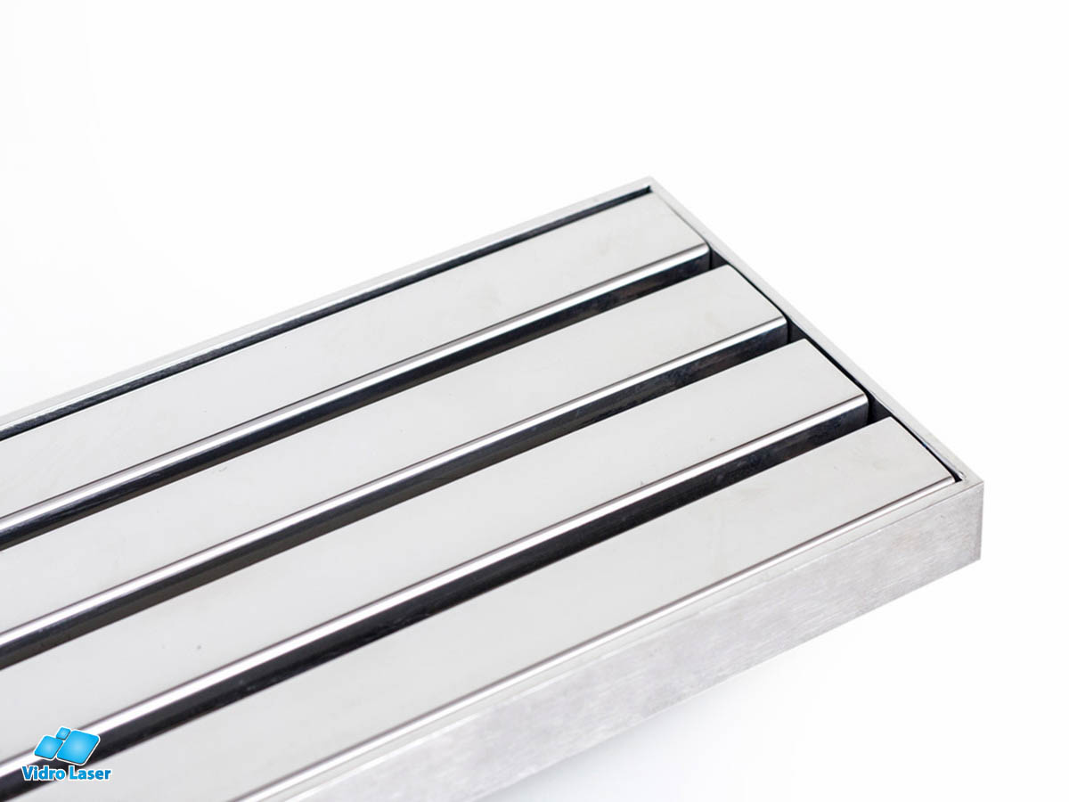 Ralo Linear com Grelha Tubular aço inox